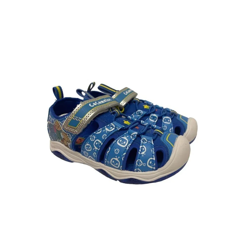 NEW! Cocomelon Blue Light Up Sport Sandal Light Up Boy's Size 10